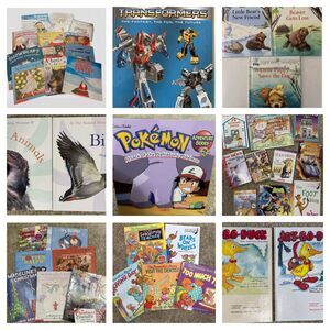 HUGE 42 Childrens BOOK Lot ~ Random Mix - Reading Teacher Picks -Workbooks HC PB